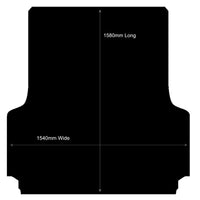 Rubber Ute Mat to fit Kia Tasman Dual Cab 2025 to Current - Suits Without Tub Liner