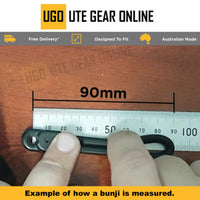 Bunji Loop (95mm) Fitting Kit- 5 Pack - Bungee loops for Ute/Marine applications