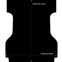 Rubber Ute Mat to suit Mazda BT-50 Super Cab November 2011 to September 2020 - Suits Spray On Liner Or No Liner