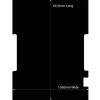 Rubber Ute Tub Mat to suit Ford Falcon AU BA BF -  1999 - May 2008 (Suits Factory Plastic Tub Liner)
