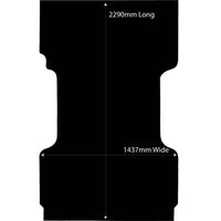 Rubber Ute Tub Mat to fit Holden Colorado RC Single Cab 2003 to June 2012 - Suits Spray On Liner Or No Liner