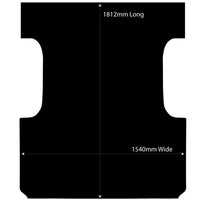 Rubber Ute Mat to suit Toyota Hilux Extra Cab April 2005 to September 2015 - Suits Spray On Liner Or No Liner