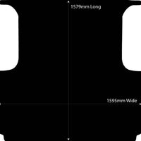 Rubber Ute Mat to fit Foton Tunland P201 Dual Cab 2014 to Current - Suits Spray On Liner Or No Liner