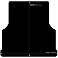 Rubber Ute Tub Mat to fit Holden Colorado RG Dual Cab July 2012 to 2020 - Fitted with Factory Plastic Tub Liner