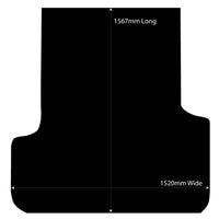 Rubber Ute Mat to fit Ssangyong Musso LWB Dual Cab 2018 to Current - Fitted with Factory Plastic Tub Liner