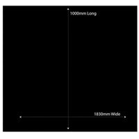 Non Slip Ribbed Rubber Ute/Van/Floor Matting Rubber Mat - 1.83m x 1m