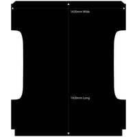 Rubber Ute Mat to fit Ram 1500 DS Classic Quad Cab 6 Foot 4"2018 to Current - Suits Spray On Liner Or No Liner