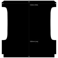 Rubber Ute Mat to fit Ram 1500 DS Classic Crew Cab 5 Foot 7" 2018 to Current - Suits Spray On Liner Or No Liner