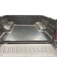 Rubber Ute Mat to fit Ssangyong Musso Dual Cab SWB ( With Factory Ute Liner ) 2018 to Current