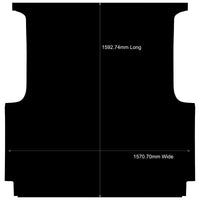 Rubber Ute Mat to suit Mercedes X-Class Dual Cab suits Spray On Liner Or No Liner 2018 to Current