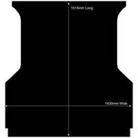 Rubber Ute Mat to fit GWM Cannon Alpha Dual Cab 2024 to Current - Suits Spray On Liner Or No Liner
