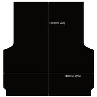 Rubber Ute Mat to fit MG U9 Dual Cab 2025 to Current - Suits Factory Liner