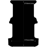 Rubber Van Mat to fit Toyota HiAce LWB With Passenger Door Steps June 2019 to Current