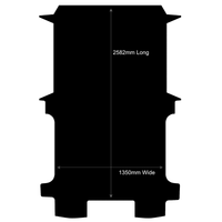 Rubber Van Mat to fit Ford Transit Van SWB - 2 Side Doors (September 2024 - Current)