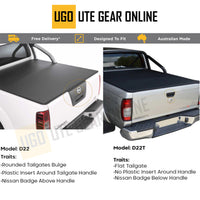 Clip On Ute Tonneau Cover to fit Nissan Navara Dual Cab 4WD STR D22T With Sports Bar 2009 to June 2015