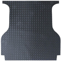 Checker Plate Rubber Ute Mat To Fit Ford Ranger PX Dual Cab (November 2011 to June 2022) - Suits Spray On Liner Or No Liner