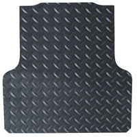 Checker Plate Rubber Ute Mat To Fit Holden Colorado Dual Cab (July 2012 to Current) - Suits Spray On Liner Or No Liner