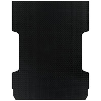 Checker Plate Rubber Ute Mat To Fit Chevrolet Silverado 1500/2500/3500 Dual Cab 6'7" Bed (2014-2019) - Suits Spray On Liner Or No Liner