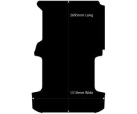 Rubber Van Mat to fit Toyota HiAce LWB June 2019 to Current - Suits Passenger Sliding Door Configuration Only