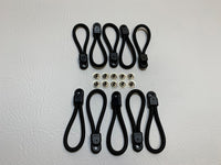 90mm Bunji Ute Tonneau Loops - 10 Pack - Bungee loops for Ute/Marine applications
