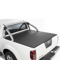 Clip On Ute Tonneau Cover for Nissan Navara D40 Dual Cab With Sports Bar.